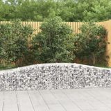 Maison Exclusive - Geknoopte gaasbakken, 7 stuks, 400x50x40/60 cm, verzinkt staal
