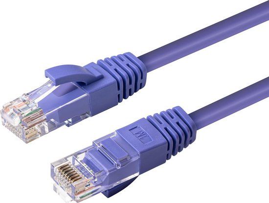 Microconnect UTP6005P - CAT6 U/UTP Netwerkkabel - 0.5m - Paars