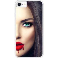 Apple Siliconen hoes compatibel met iPhone 6, iPhone 6S Lips Blood