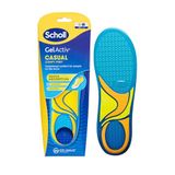 Scholl GelActiv Casual inlegzolen voor heren, de hele dag comfortabele voeten, traagschuimdemping en GelWave-technologie, maat 34-40