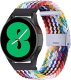 By Qubix Qubix - Braided Nylon Smartwatch Bandje 22mm - Multicolor - Geschikt voor Garmin Venu 2 / Venu 3
