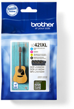 Brother LC-421XLVAL - Multipack - Original - Black, Cyan, Magenta, Yellow - High Yield