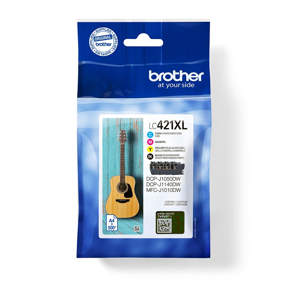 Brother LC-421XLVAL - Multipack - Original - Black, Cyan, Magenta, Yellow - High Yield
