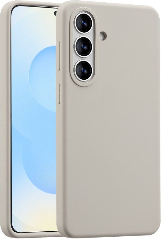 Accezz Liquid Silicone Backcover met MagSafe voor de Samsung Galaxy S26 Plus - Stone