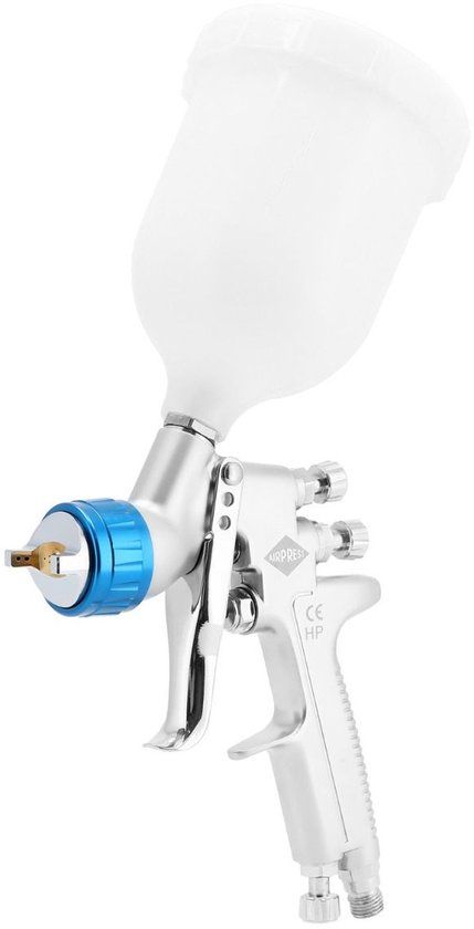 Airpress Verfspuit 2.5 bar 1.4 mm nozzle 600 ml beker