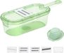 Sans marque Râpe multifonctionnelle pour légumes - Vert - Plastique