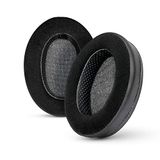 BRAINWAVZ Hybride Memory Foam Earpad - Zwart PU/Velours - Geschikt voor Grote Over The Ear Hoofdtelefoons