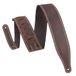 Levy's Leathers Butter Double Stitch 2.5" breed kledingstuk lederen gitaarriem; Deluxe Series - Donkerbruin (M17BDS-DBR)