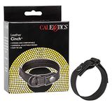 Leather California Exotic Novelties The Leather Cinch - Cockring - Zwart - Leer
