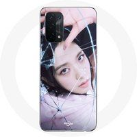 Maniacase Hoesje voor Samsung Galaxy S8 Plus BTS Bangtan Boys BT21 RJ van Jin Rode Achtergrond