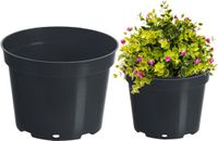 RIM Kowalczyk Plastic Bloempot - 28cm - 10L - Zwart