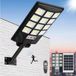 Zonnestralen lampadaire extérieur - Éclairage LED, 1 pièce - Batterie 5400 mAh - Étanche - Capteur crépusculaire - Télécommande - Lumière blanc froid