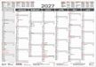 Tafelkalender A5 2027: 14 Monate auf Vorder- und Rückseite I Ferientermine und Feiertage