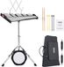 VEVOR 32 Note Glockenspiel Xylofoon Bell Kit Professionele Percussie Instrument Set met Mallets, Drum Sticks, Muziek, 8 inch oefenpad, verstelbare standaard en draagtas voor studenten en volwassenen
