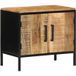 Table de chevet 2 pcs cabinet de chevet table de nuit marron et noir 50 x 30 x 45 cm