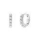 Lucardi Dames Stainless steel oorringen met parel voor dames