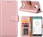 ZT Accessoires Book Case voor Motorola Moto Z3 Play - Rose Goud