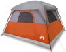 vidaXL Tente - 4 personnes - imperméable - orange