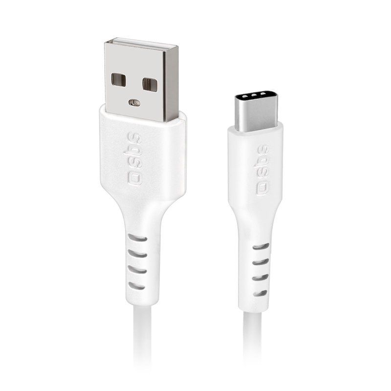 SBS USB-A naar USB-C Kabel 1.5m - Wit