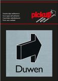 Pickup Route Alulook Alu Picto 80x80 mm - duwen