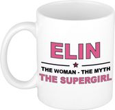 Bellatio Decorations Elin Woman Myth Supergirl Koffiemok - Oudroze Keramiek - 300 ml
