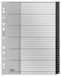 Leitz 12180000 Indextabs - noir, blanc