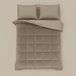 W velvet dekbed zonder overtrek - taupe