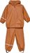 CELAVI Basic regenpak voor kinderen Gerecycled Amber Bruin maat 80 (1 Year)