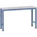 Manuflex AU7049.5007 Table de travail universelle spéciale avec plateau décoratif en PVC, LxlxH = 1500x600x722 1022 mm Bleu brillant (RAL 5007)