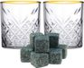 Pasabahce Verres à whisky - set 4x pièces - 350 ml - incl 9x glaçons à whisky - set cadeau