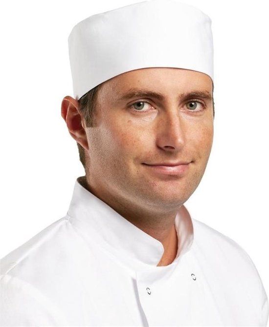 Whites Chefs Clothing Skullcap Wit