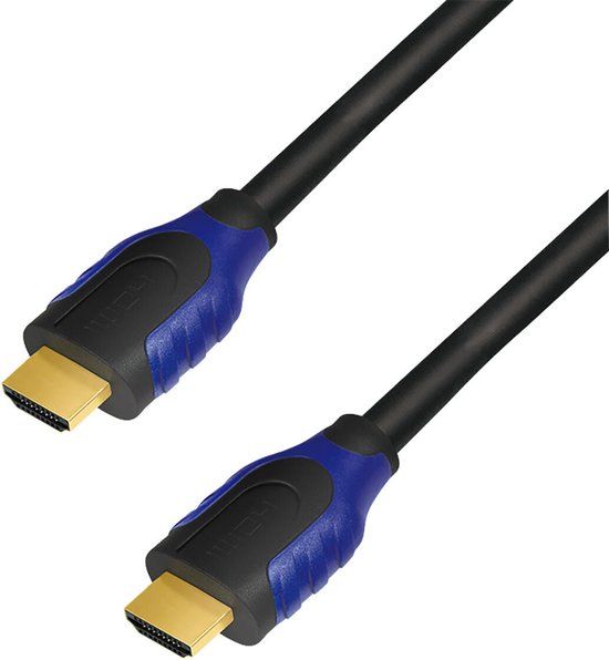 LogiLink CH0064 HDMI-kabel HDMI Aansluitkabel HDMI-A-stekker, HDMI-A-stekker 5.00 m Zwart 4K UHD, Audio Return Channel (ARC), Vergulde steekcontacten