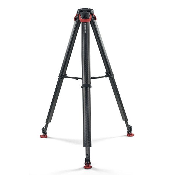 Sachtler flowtech 75 MS Carbon Fiber Tripod - Black/Red
