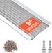 VEVOR 20 Stuks Gootbeschermers 127 mm, Aluminium Bladvangerstrips met Roestvrijstalen Microgaas