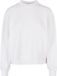Build your Brand Ladies Oversized Crewneck Sweatshirt BY212 - White - XXL
