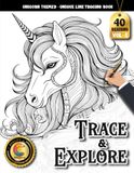 COLOROO Ink Tracing Book: Magical Unicorn Adventures for Mindful Escape