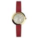 Furla Cosy Vrouwen Polshorloge Analoog Quartz Leer Rood Geel Staal Crème Mineraalglas 3.2 cm