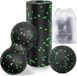 Fascia-bal en kleine fascia-roller, massageset die stress vermindert en gespannen spieren ontspant. Duo-bal voor de ruggengraat, voeten, nek en rug (vert)