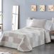 VIALMAN Lichte sprei Sofia 21 voor tweepersoonsbed 180 en 200 cm, sprei voor bedden met 180 en 200 cm, 270 x 270 cm, beige