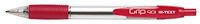 Hi-Text Hi-Text 901 Grip 12-pack drukstiften medium 1 mm rood