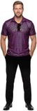 Wilbers Polo Velvet met Glitter Paars Premium - Maat M
