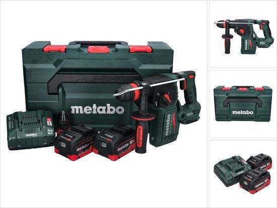Metabo KH 18 LTX BL 24 Q - Accu Combihamer Set - 18V - Incl. 2x 5.5Ah Accu's - In Metabox