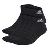 adidas Uniseks-Kind Cushioned Sportswear Ankle Socks 6 Pairs, Black/White, 5-6 Years