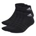adidas Uniseks-Kind Cushioned Sportswear Ankle Socks 6 Pairs, Black/White, 5-6 Years