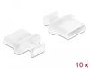 DeLOCK 64094 Protections de port USB Type-C Blanc 10 pièce(s)