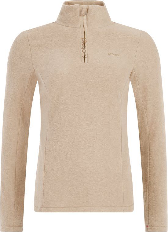 Protest PRTRemutez Skipully Dames Fleece 1/4 rits Bamboo Beige XXL