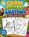 Farm Animals Anatomy: Color and Learn