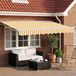 Maison Exclusive - Pare-soleil électrique, 3 x 2,5 mètre, rayé jaune et blanc