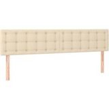 Crème Tête de lit 200x5x78/88 cm Tissu