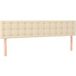 Crème Tête de lit 200x5x78/88 cm Tissu